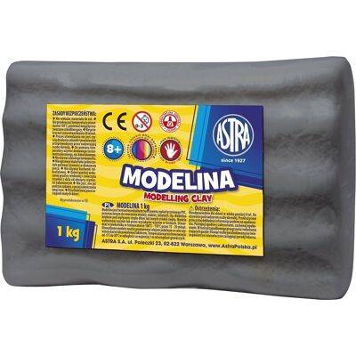 Modelina Astra 1 kg grafitowa Modelina Astra 1 kg grafitowa