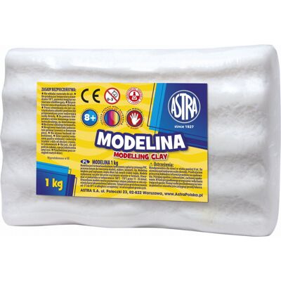 Modelina biała Astra 1 kg Modelina biała Astra 1 kg