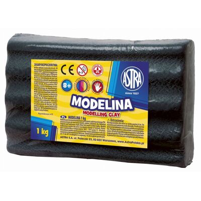 Modelina czarna Astra 1 kg Modelina czarna Astra 1 kg