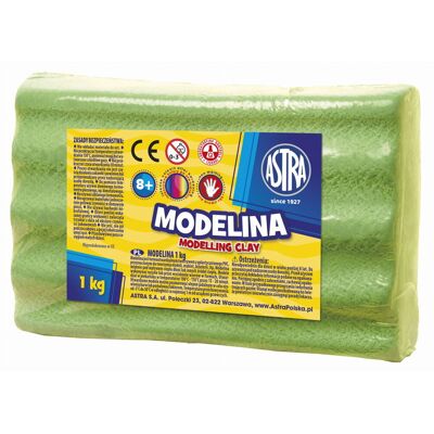Modelina zielona jasna Astra 1 kg Modelina zielona jasna Astra 1 kg