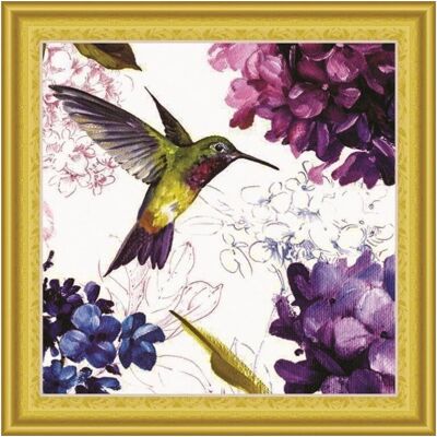 Collection D`Art Mozaika diamentowa, koliber, 30x30 cm Collection D`Art Mozaika diamentowa, koliber, 30x30 cm
