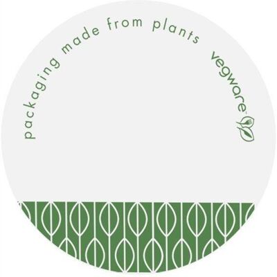 SlowPack Naklejka do zamykania opakowań z miejscem na napis Vegware 45mm 1000szt SlowPack Naklejka do zamykania opakowań z miejscem na napis Vegware 45mm 1000szt