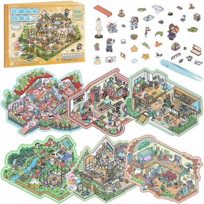inna (Inny) NAKLEJKI 3D DOM DIY ZESTAW 17 ARKUSZY SCENKI + PĘSETA KOMPLET inna (Inny) NAKLEJKI 3D DOM DIY ZESTAW 17 ARKUSZY SCENKI + PĘSETA KOMPLET