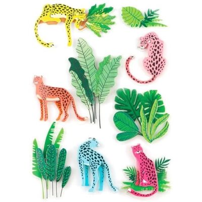 Inny producent Naklejki 3D Panthers and Jungle - Graine Creative - od 5 lat - mieszane Inny producent Naklejki 3D Panthers and Jungle - Graine Creative - od 5 lat - mieszane