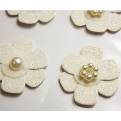 Inny producent Naklejki 3D - Topper - Białe kwiaty - Scrapbooking - Dziecko - Białe Inny producent Naklejki 3D - Topper - Białe kwiaty - Scrapbooking - Dziecko - Białe