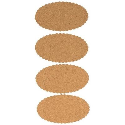 Inny producent Naklejki korkowe owalne 8 sztuk - Artémio Brown Inny producent Naklejki korkowe owalne 8 sztuk - Artémio Brown