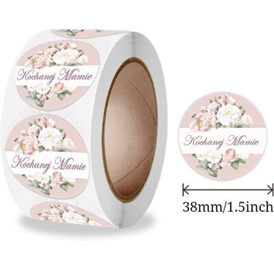 Siima Naklejki Ozdobne 3,8 Cm Kochanej Mamie 500 Szt. Siima Naklejki Ozdobne 3,8 Cm Kochanej Mamie 500 Szt.