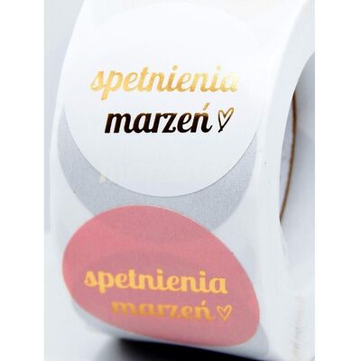 Siima Naklejki Ozdobne 3,8 Cm Spełnienia Marzeń 500 Szt. Siima Naklejki Ozdobne 3,8 Cm Spełnienia Marzeń 500 Szt.