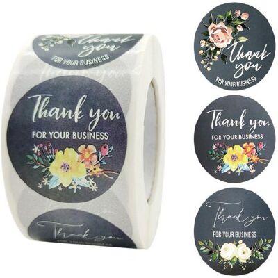 Siima Naklejki Ozdobne 3,8 Cm Thank You Mix 500 Szt. Siima Naklejki Ozdobne 3,8 Cm Thank You Mix 500 Szt.