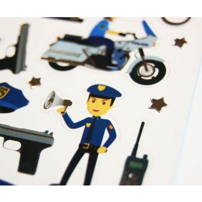 GLOBAL GIFT Naklejki - Policja - Złocenia - 1,8 cm GLOBAL GIFT Naklejki - Policja - Złocenia - 1,8 cm