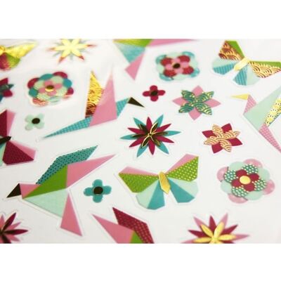 Naklejki origami Global Gift - Wielobarwne 17x15cm - Scrapbooking Naklejki origami Global Gift - Wielobarwne 17x15cm - Scrapbooking