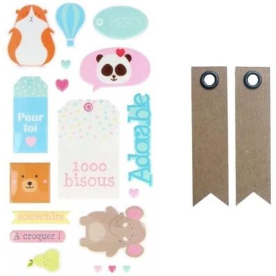 Youdoit Naklejki Puffies XL Adorable Animals - Artemio - Kolekcja Adorable - Dziecko - Mieszane Youdoit Naklejki Puffies XL Adorable Animals - Artemio - Kolekcja Adorable - Dziecko - Mieszane
