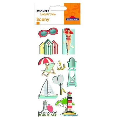 Inny producent Naklejki z wytłoczonym złotem - Sceny - Plaża - Dziecko - Od 5 lat Inny producent Naklejki z wytłoczonym złotem - Sceny - Plaża - Dziecko - Od 5 lat