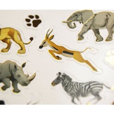 Inny producent Naklejki - Zwierzęta Savannah - 1,8 cm Inny producent Naklejki - Zwierzęta Savannah - 1,8 cm