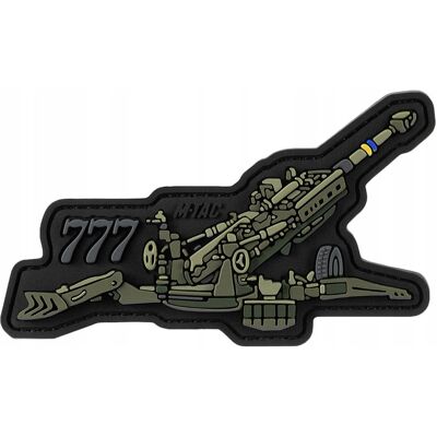 Naszywka 3D M777 M-Tac emblemat haubica PVC rzep Naszywka 3D M777 M-Tac emblemat haubica PVC rzep