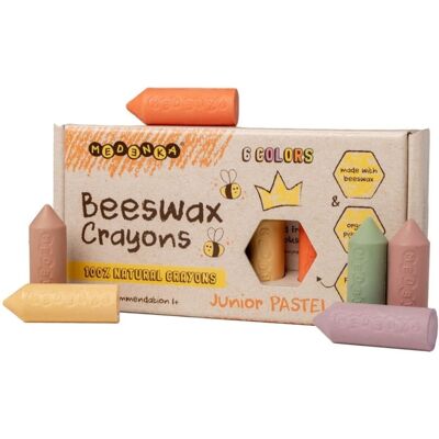 MEDENKA Naturalne Kredki z wosku pszczelego- Junior Pastel 6 szt. MEDENKA Naturalne Kredki z wosku pszczelego- Junior Pastel 6 szt.