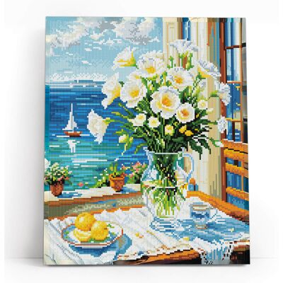Varvikas Grupp OU Okno nad Morzem 40×50 cm - Mozaika Diamentowa 5D Varvikas Grupp OU Okno nad Morzem 40×50 cm - Mozaika Diamentowa 5D