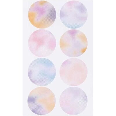 Rico Design Okrągłe naklejki - Pastelowe rozmycie - 20 sztuk Rico Design Okrągłe naklejki - Pastelowe rozmycie - 20 sztuk