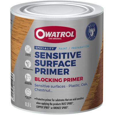 Owatrol Spirit: Blocking Primer - podkład do efektów dekoracyjnych Brązowy 0,5L Owatrol Spirit: Blocking Primer - podkład do efektów dekoracyjnych Brązowy 0,5L