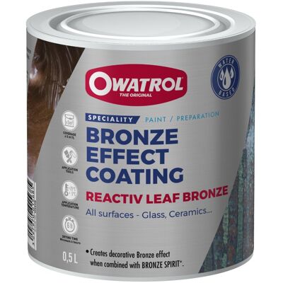 Owatrol Spirit: Reactiv Leaf Bronze farba z brązem do efektu patynowanego brązu brąz 0,5L Owatrol Spirit: Reactiv Leaf Bronze farba z brązem do efektu patynowanego brązu brąz 0,5L