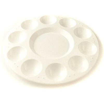 Biała plastikowa paleta CC Hobby - 10 szt. - 17cm - Kreatywne hobby Biała plastikowa paleta CC Hobby - 10 szt. - 17cm - Kreatywne hobby