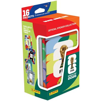 PANINI FIFA World Cup 2026 Naklejki Duża Puszka 16 Saszetek 112 Naklejek PANINI FIFA World Cup 2026 Naklejki Duża Puszka 16 Saszetek 112 Naklejek