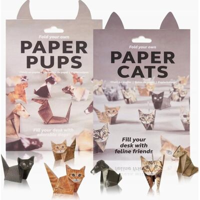 Inny producent Papier Origami 100 Arkuszy Zestaw Koty Psy 3d Rękodzieło Kreatywne Inny producent Papier Origami 100 Arkuszy Zestaw Koty Psy 3d Rękodzieło Kreatywne