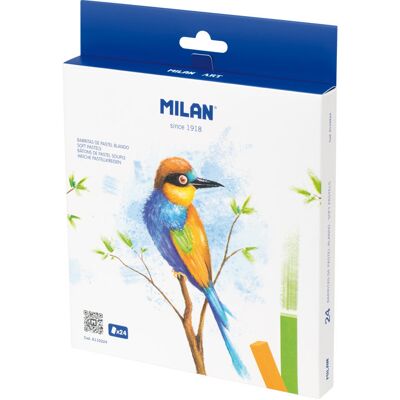 Pudełko Pasteli Milan - 24 miękkie pastele Pudełko Pasteli Milan - 24 miękkie pastele
