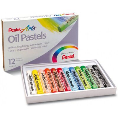 Inny producent Pastele olejne kredki dla dzieci wytrzymałe 12 kolorów Pentel Inny producent Pastele olejne kredki dla dzieci wytrzymałe 12 kolorów Pentel