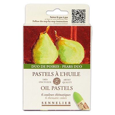 Pastele Olejne Pears Duo Sennelier, 6 Kolorów Pastele Olejne Pears Duo Sennelier, 6 Kolorów
