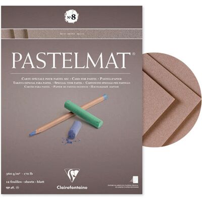 Clairefontaine Pastelmat Brown, blok do pasteli 30/40 cm Clairefontaine Pastelmat Brown, blok do pasteli 30/40 cm