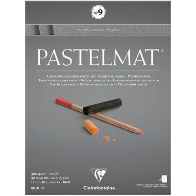 Clairefontaine Pastelmat Dark Grey, blok do pasteli 30/40 cm Clairefontaine Pastelmat Dark Grey, blok do pasteli 30/40 cm