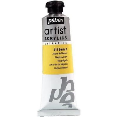 PEBEO Pébéo 907211 Beaux-Arts Artysta Akrylowy Extra Fine 1 Tubka Żółty z Neapolu 37 ml PEBEO Pébéo 907211 Beaux-Arts Artysta Akrylowy Extra Fine 1 Tubka Żółty z Neapolu 37 ml