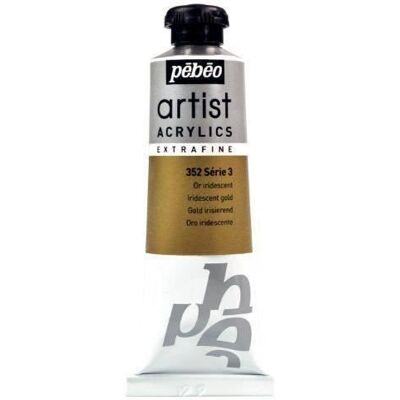 PEBEO Pébéo 908352 Beaux-Arts Artysta Akrylowy Extra Fine 1 Tubka Złoto Iridescent 37 ml PEBEO Pébéo 908352 Beaux-Arts Artysta Akrylowy Extra Fine 1 Tubka Złoto Iridescent 37 ml