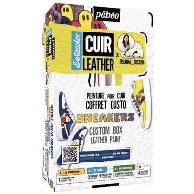 Pebeo Setacolor Cuir - Zestaw do personalizacji sneakersów Pebeo Setacolor Cuir - Zestaw do personalizacji sneakersów
