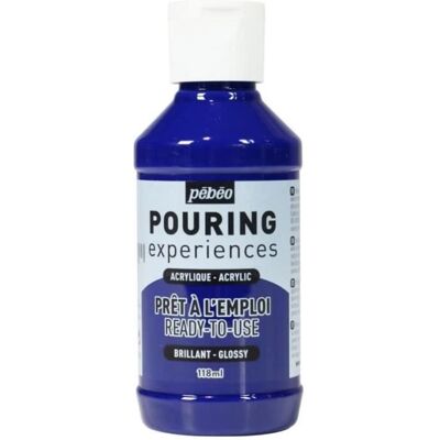 Inny producent Pébéo Wylewana farba akrylowa - 118 ml Cyan Blue Inny producent Pébéo Wylewana farba akrylowa - 118 ml Cyan Blue
