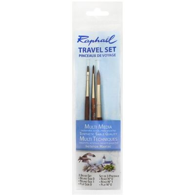Gralux Pędzle Precision Travel Set 2 Raphael, 3 szt. Gralux Pędzle Precision Travel Set 2 Raphael, 3 szt.