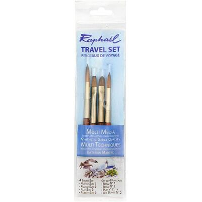 Gralux Pędzle Precision Travel Set 3 Raphael, 4 szt. Gralux Pędzle Precision Travel Set 3 Raphael, 4 szt.