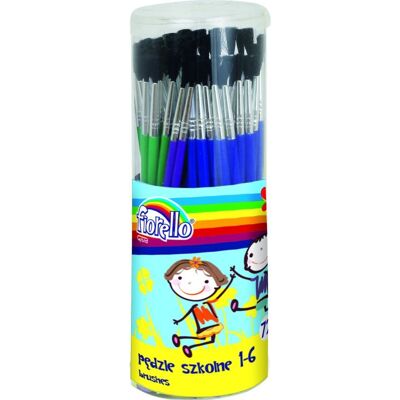 KW Trade Pędzle w tubie nr. 1-6 (72 szt) KW Trade Pędzle w tubie nr. 1-6 (72 szt)