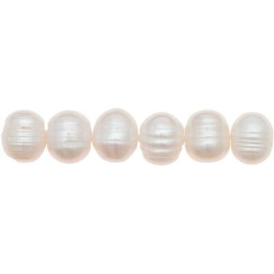 Rico Design Perły słodkowodne perłowe - białe - 12 mm Rico Design Perły słodkowodne perłowe - białe - 12 mm