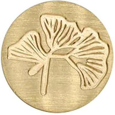 Artemio Pieczęć woskowa mosiężna 25 mm - Ginkgo Artemio Pieczęć woskowa mosiężna 25 mm - Ginkgo