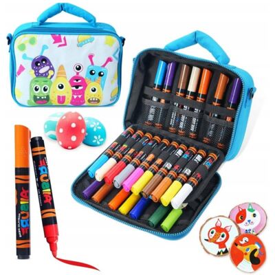 Inny producent Pisaki Akrylowe Zestaw 24 Kolory Markery w Torbie Plecaku DIY dla Dzieci Inny producent Pisaki Akrylowe Zestaw 24 Kolory Markery w Torbie Plecaku DIY dla Dzieci