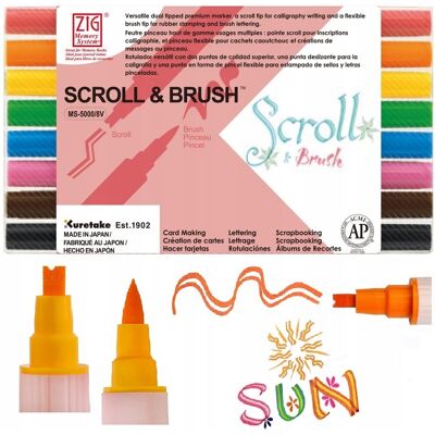 Kuretake ZIG - MS-5000/8VA - Scroll Brush - Marker set Kuretake ZIG - MS-5000/8VA - Scroll Brush - Marker set