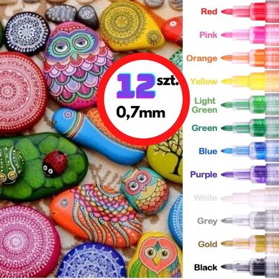 Velles Pisaki Flamastry Mazaki AKRYLOWE Markery 0,7mm Velles Pisaki Flamastry Mazaki AKRYLOWE Markery 0,7mm