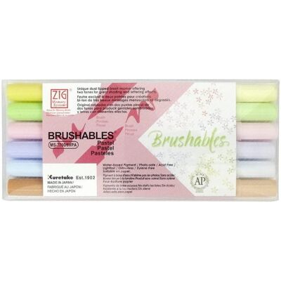 Pisaki Pędzelkowe Kuretake Brushables Pastel Pisaki Pędzelkowe Kuretake Brushables Pastel