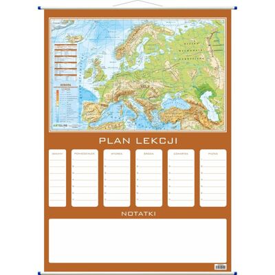 Plan lekcji - fizyczna mapa Europy, ArtGlob Plan lekcji - fizyczna mapa Europy, ArtGlob