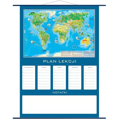 Artglob Plan lekcji - mapa świata Młodego Odkrywcy Artglob Plan lekcji - mapa świata Młodego Odkrywcy