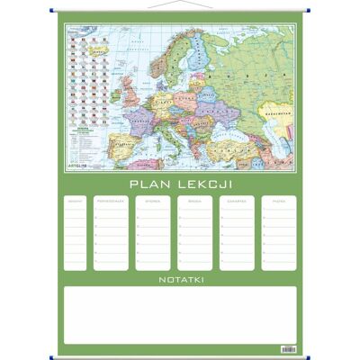 Plan lekcji - polityczna mapa Europy, ArtGlob Plan lekcji - polityczna mapa Europy, ArtGlob