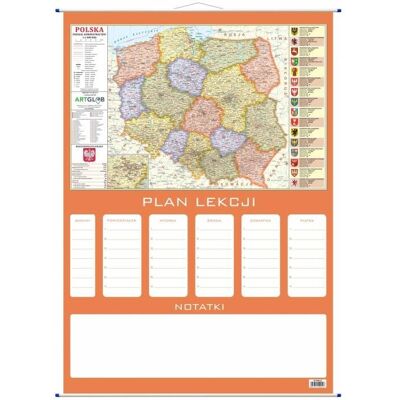 Plan lekcji - Polska mapa administracyjna, ArtGlob Plan lekcji - Polska mapa administracyjna, ArtGlob