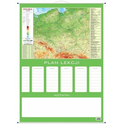Plan lekcji - Polska mapa fizyczna, ArtGlob Plan lekcji - Polska mapa fizyczna, ArtGlob